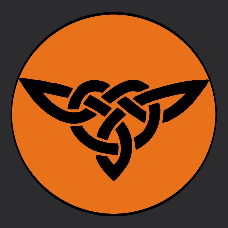 Oiseau celte orange