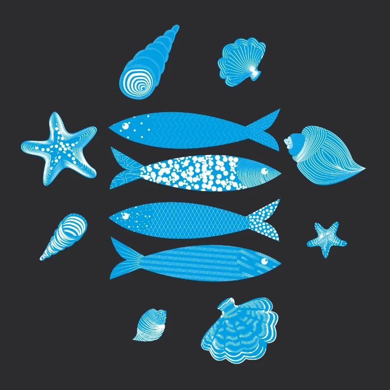 Modèle de poisson de mer sous-marin