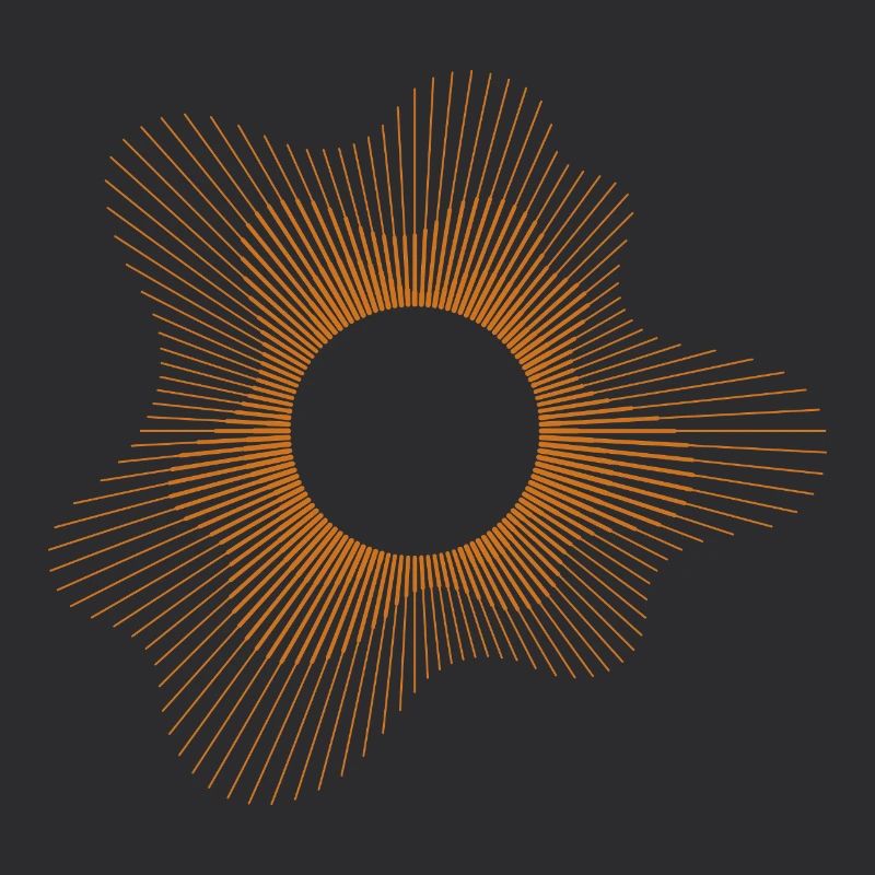 Solar Eclipse Geometric Design