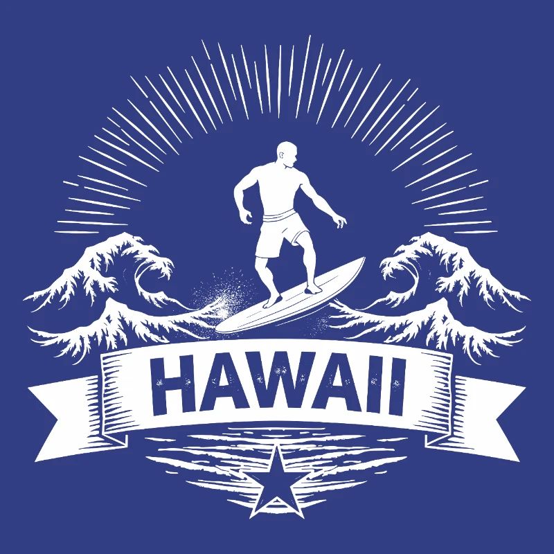 Hawaii Surfer Surfer on Pacific Wave