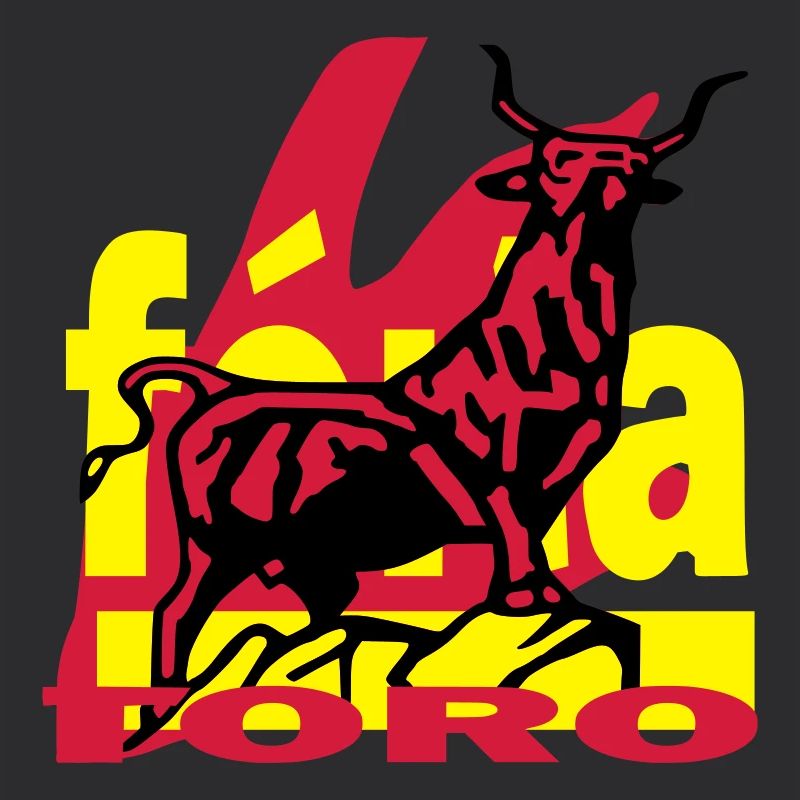 Taureau de Provence avec logo coloré