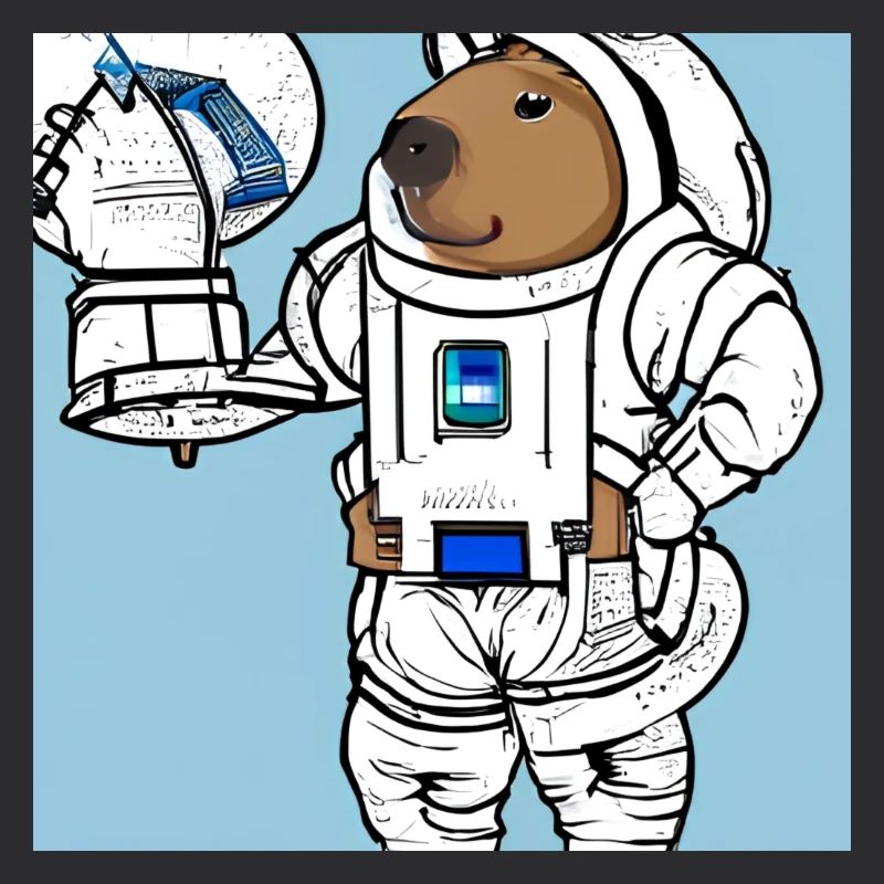 Capybara astronaut