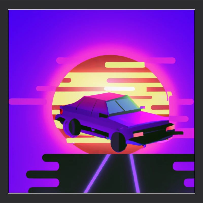Retrowave/Vaperwave Auto.