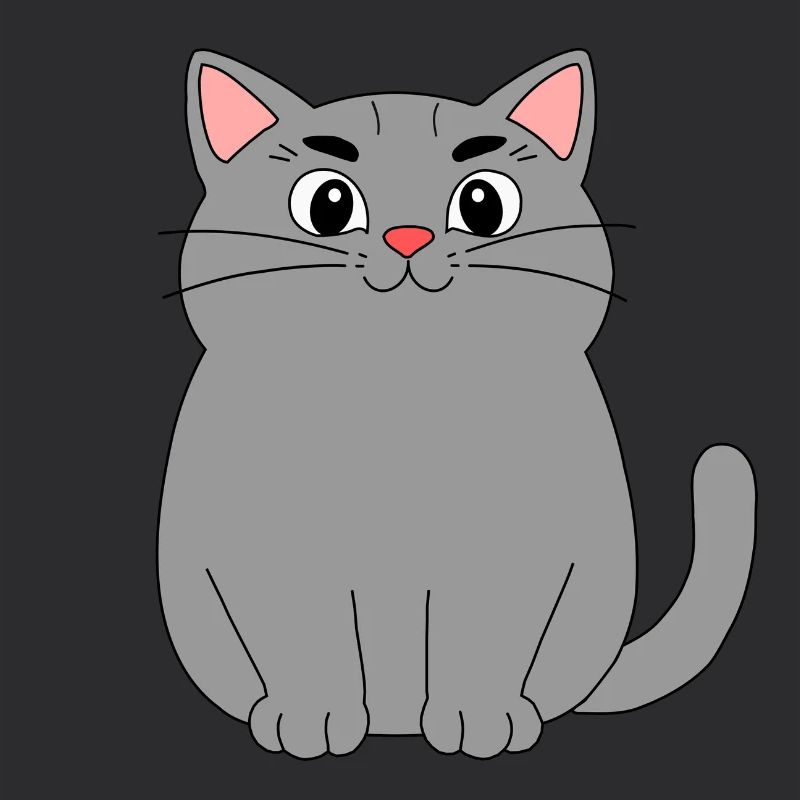 Graue Katze