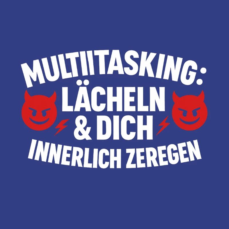 Multitasking Lächeln Innerlich Zerlegen