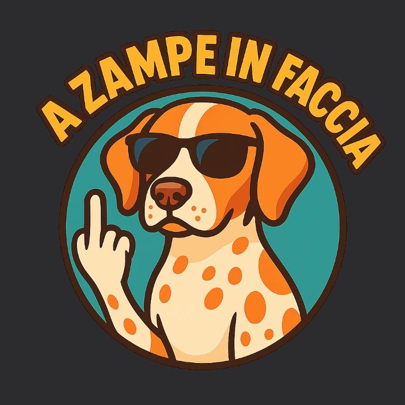 With paws in the face