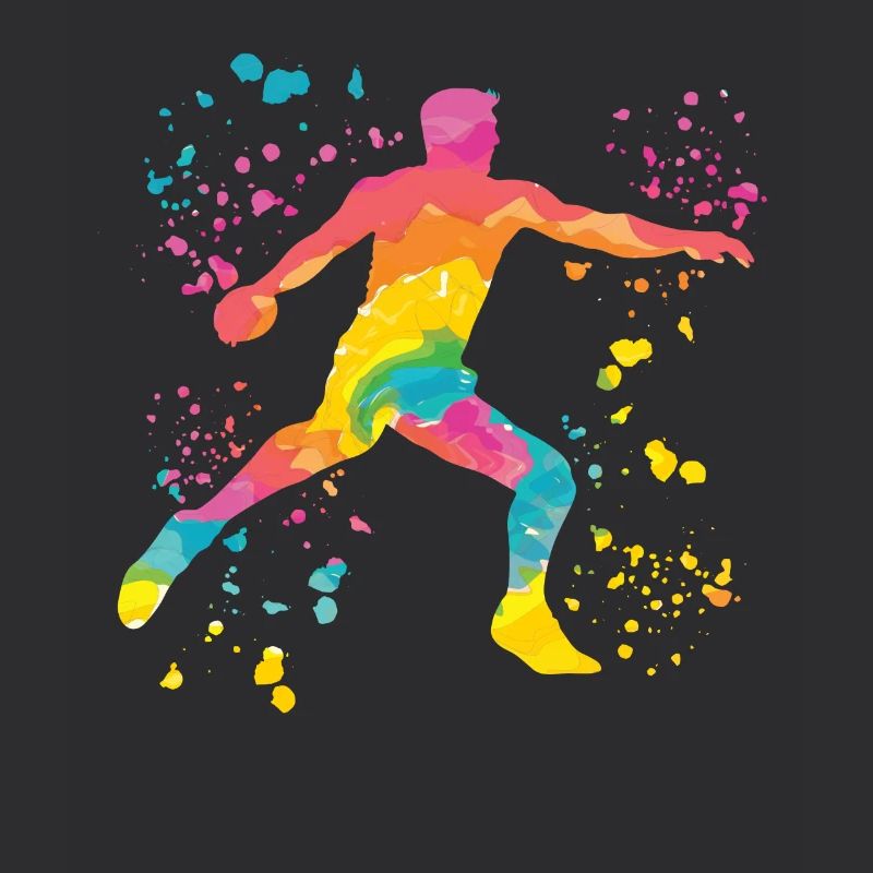 Diskuswerfer Colorsplash Diskuswurf