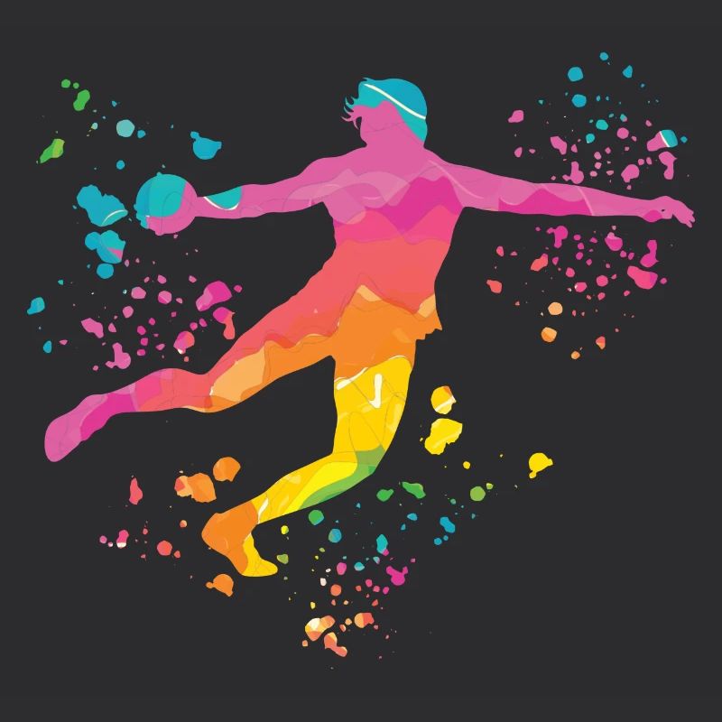 Diskuswerfer Colorsplash Diskuswurf