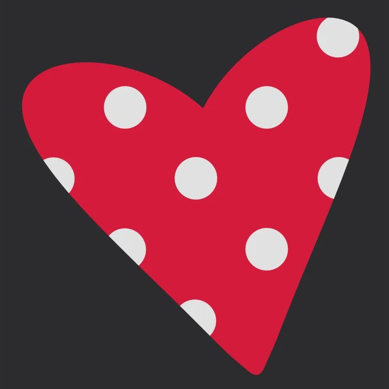 A small dotted heart