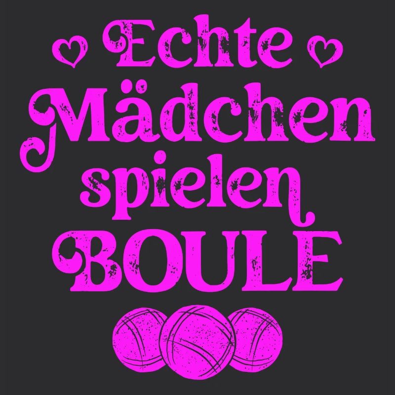 Echte Mädchen spielen Boule Bouler Boccia Spiel