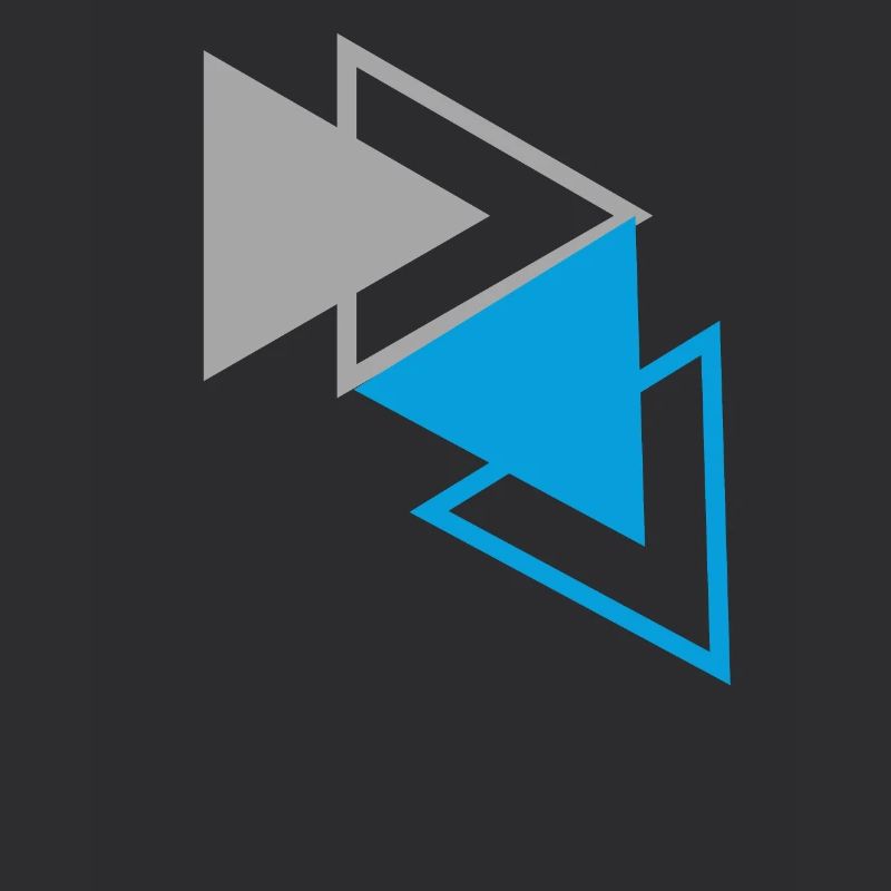 "Triangles Blue Gray Design"