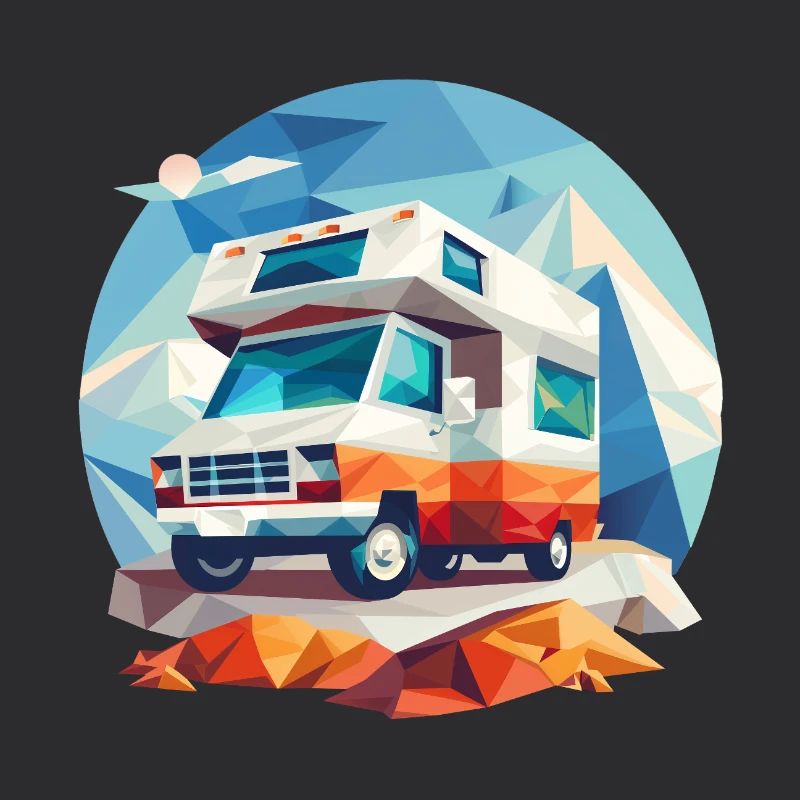 Low Poly Camping Adventure – Look rétro moderne