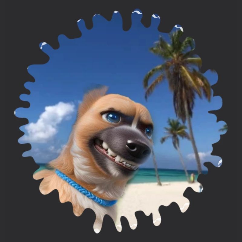 Crazy Beach Dog
