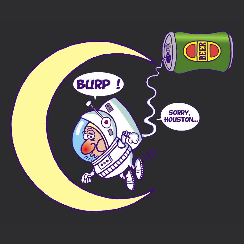 Astronaut und Bier