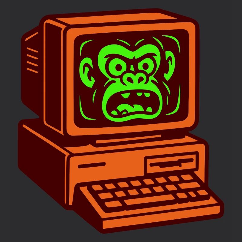 Computer-Affe