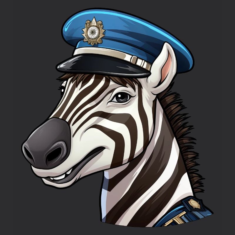 Zebra Policewoman
