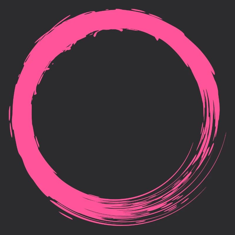Customizable pink circle circular shape