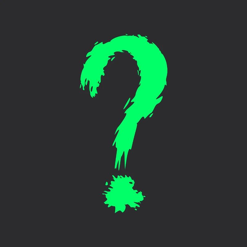 Question mark green