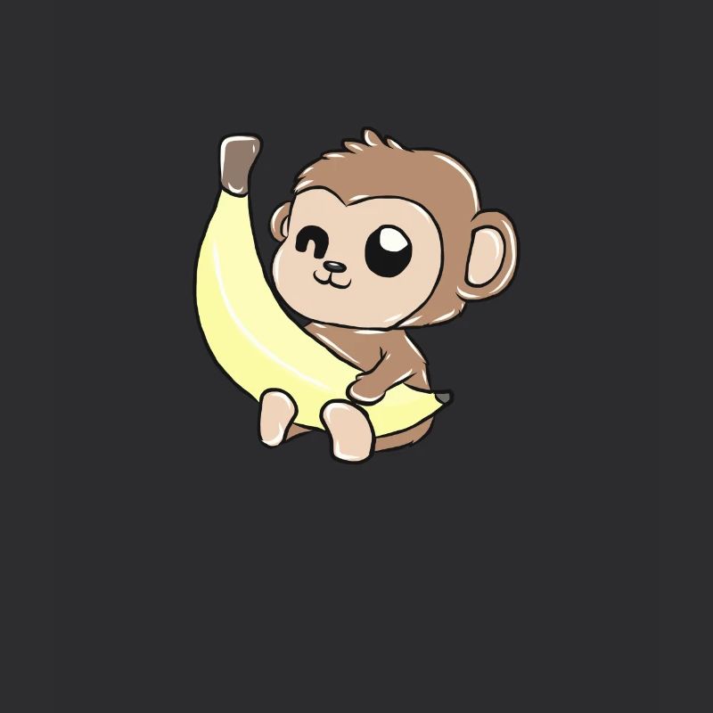 Affe Banane Geschenk