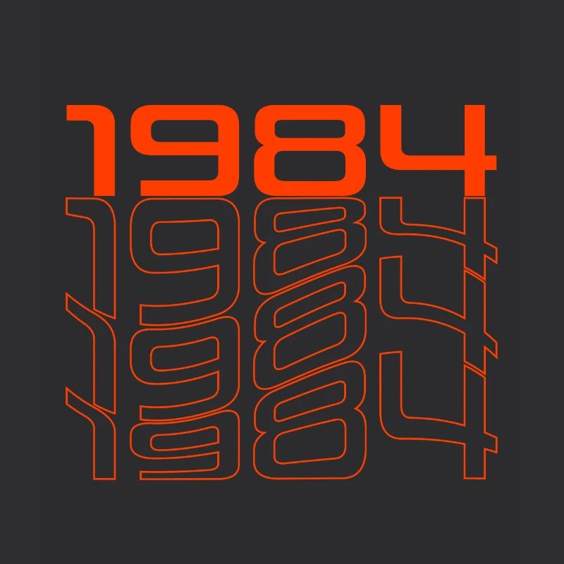 Neon 1984 Retro Liniendesign