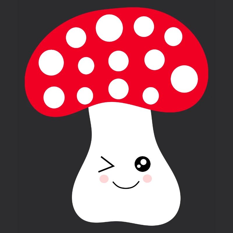 Kawaii, mushroom, toadstool