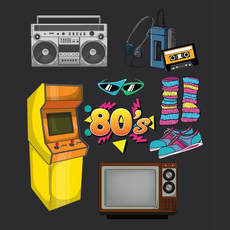 Retro Special 80s Objects 1980s