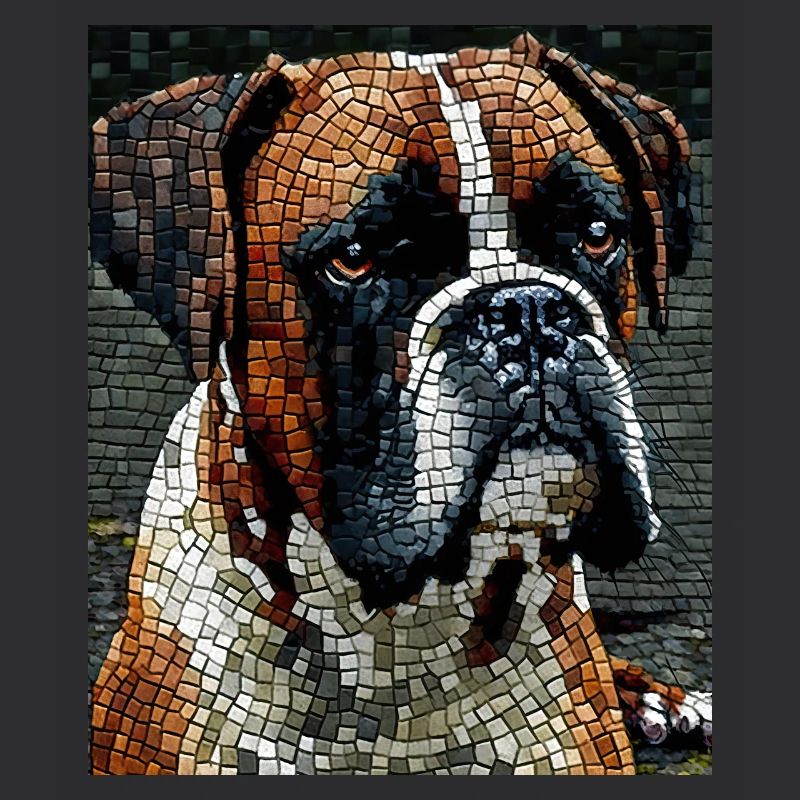 Boxerhund Mosiac