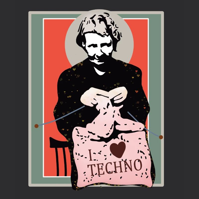 Techno Nähkunst Illustration