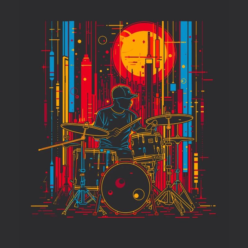 Portrait de batteur