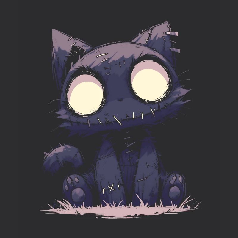 Goth Cat Doll Katze Gothic Puppe Kawaii Geschenk