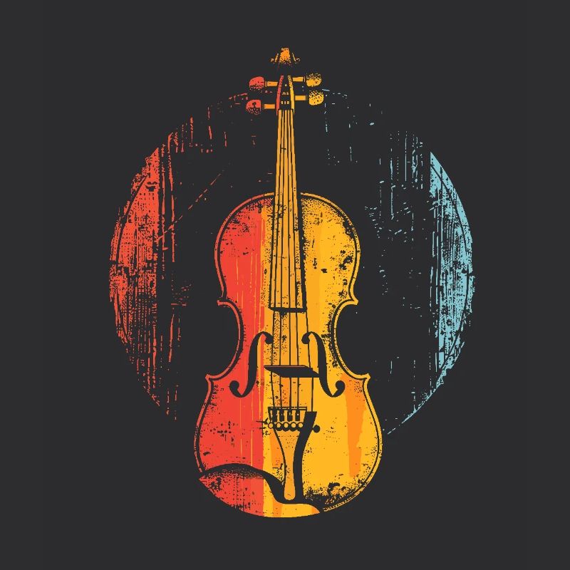 Violin Comic Style
