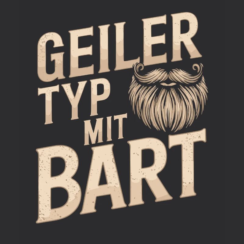 Geiler Typ Mit Bart Bartträger Barbier Vollbart