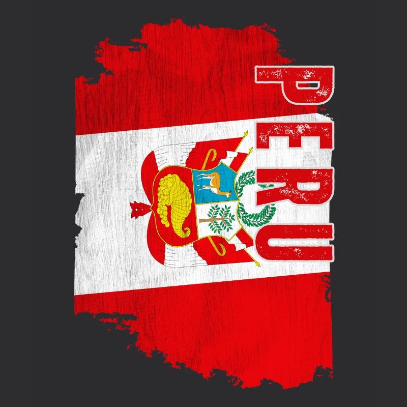 Drapeau péruvien vertical, fierté péruvienne