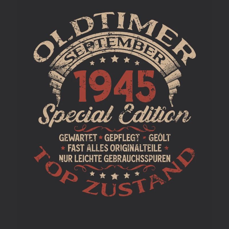 80. Geburtstag Geschenk Oldtimer September 1945
