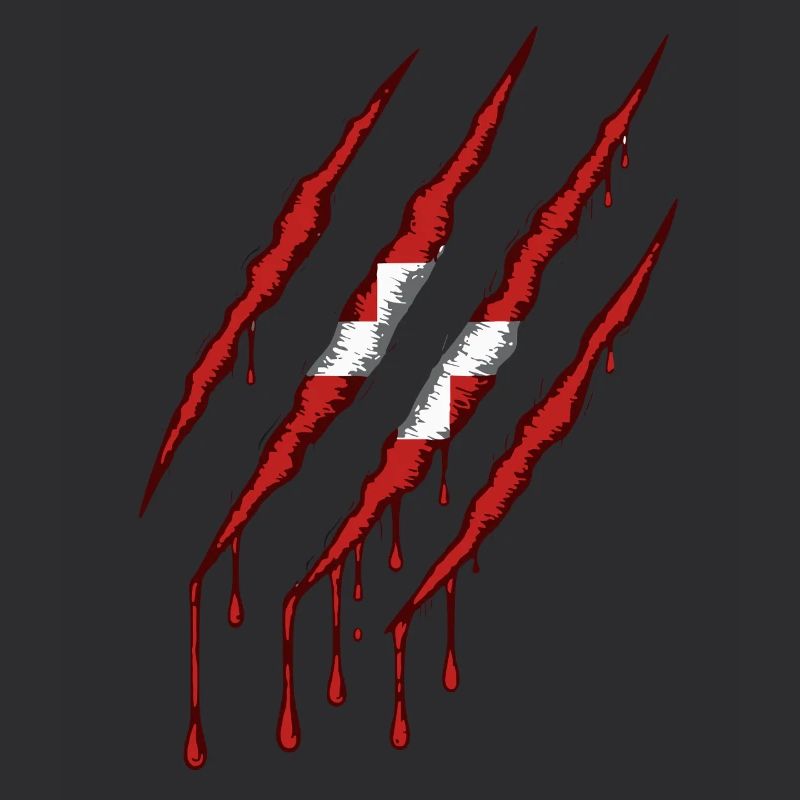 Danemark griffe grunge dannebrog drapeau scratch