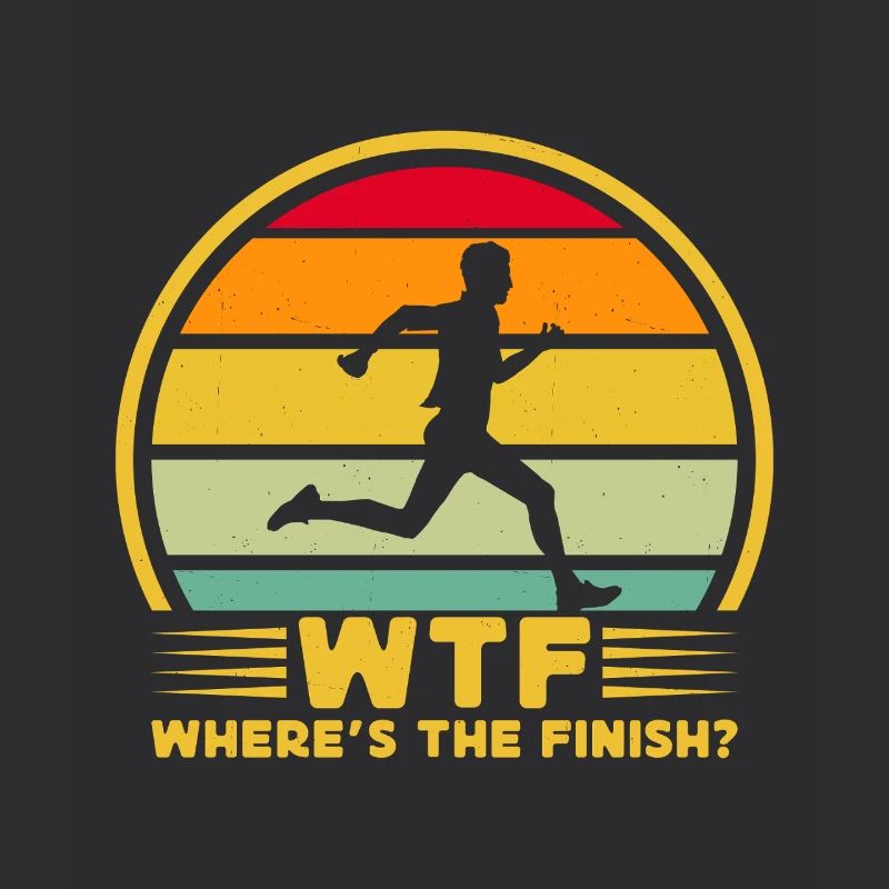 Running Run Where´s The Finish Marathon Runner