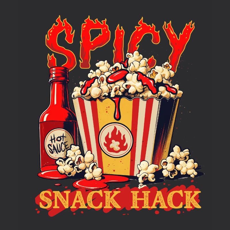 Popcorn with chilli sauce
