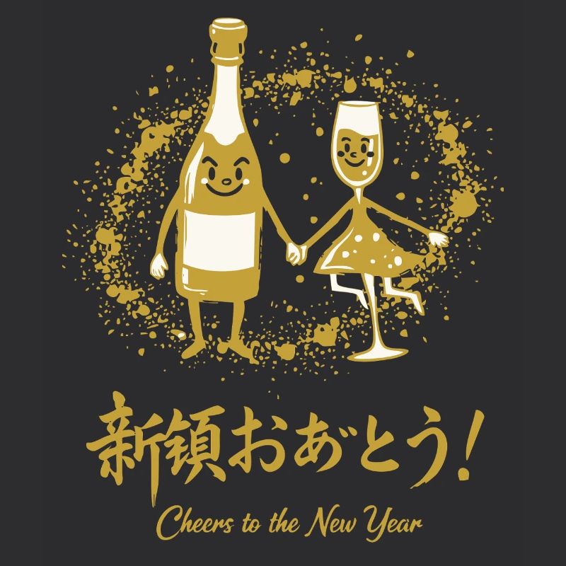Prost auf den Neujahrsfeier-Spaß