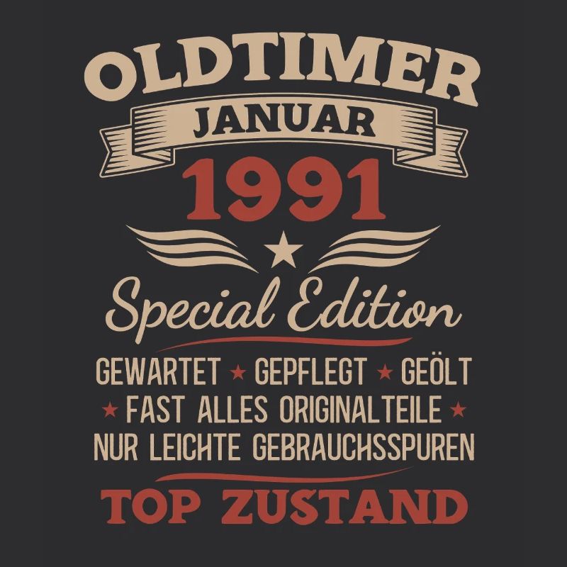 35. Geburtstag Geschenk Oldtimer Januar 1991
