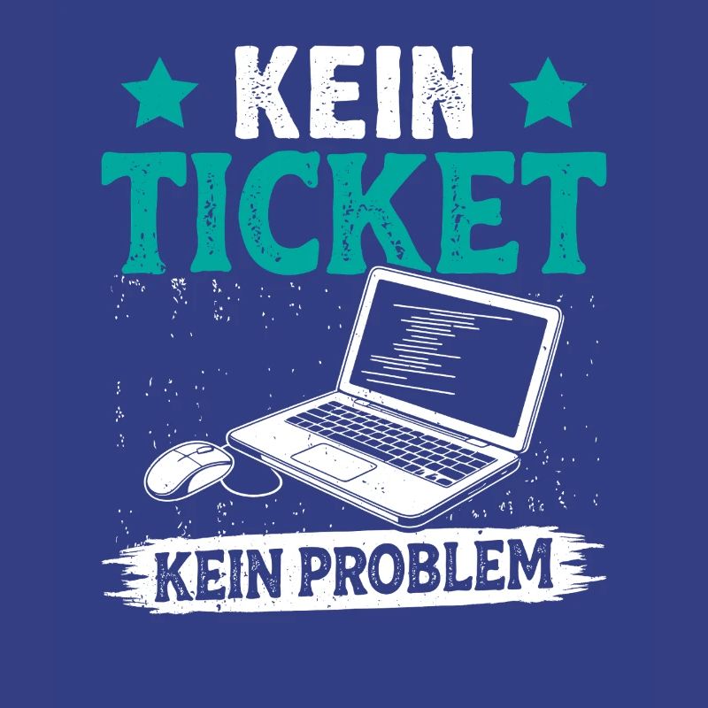 Nerd Computer NO TICKET NO PROBLEM FUNNY