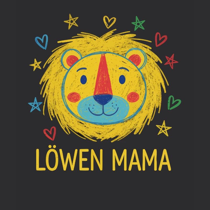 Dessin de la maman du lion et de l’enfant