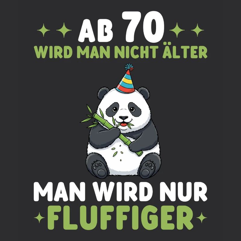 70. Geburtstag Panda - Man wird fluffiger