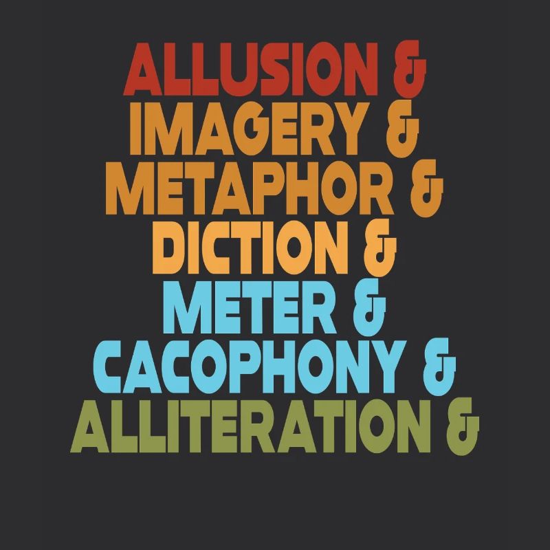 Literary Devices Typography Stack