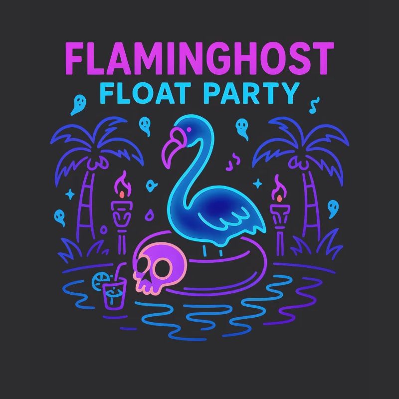 Flaminghost Float Party Halloween Pool