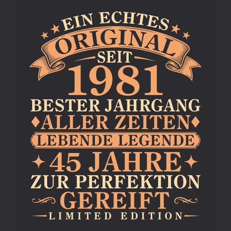 Echtes Original seit 1981 – 45. Geburtstag