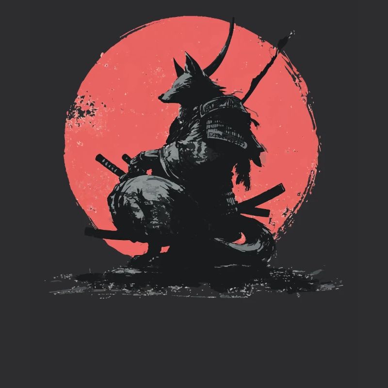 Wolf Samurai sur Red Sun