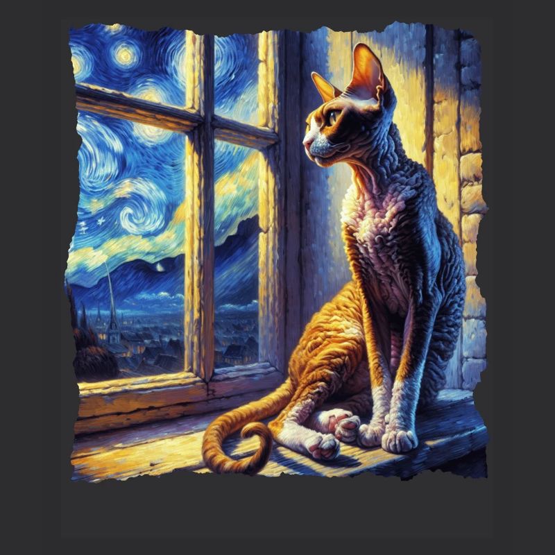 Cornish Rexkatze Starry Night