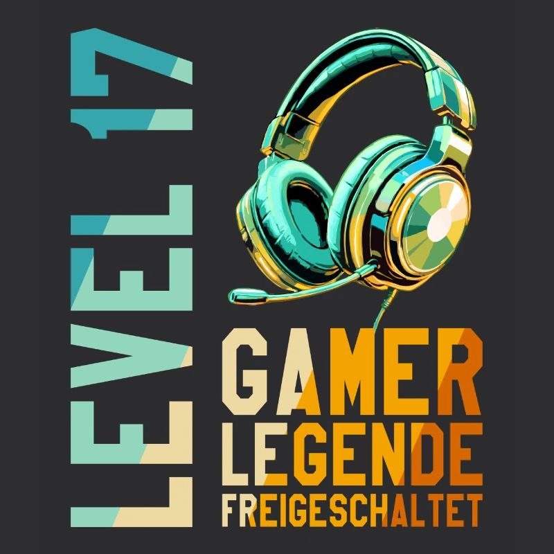 17. Geburtstag Junge Mädchen Gaming Level 17 Jahre