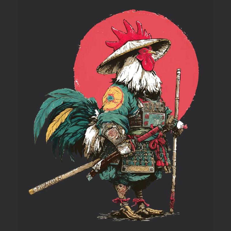 Samouraï Coq en armure