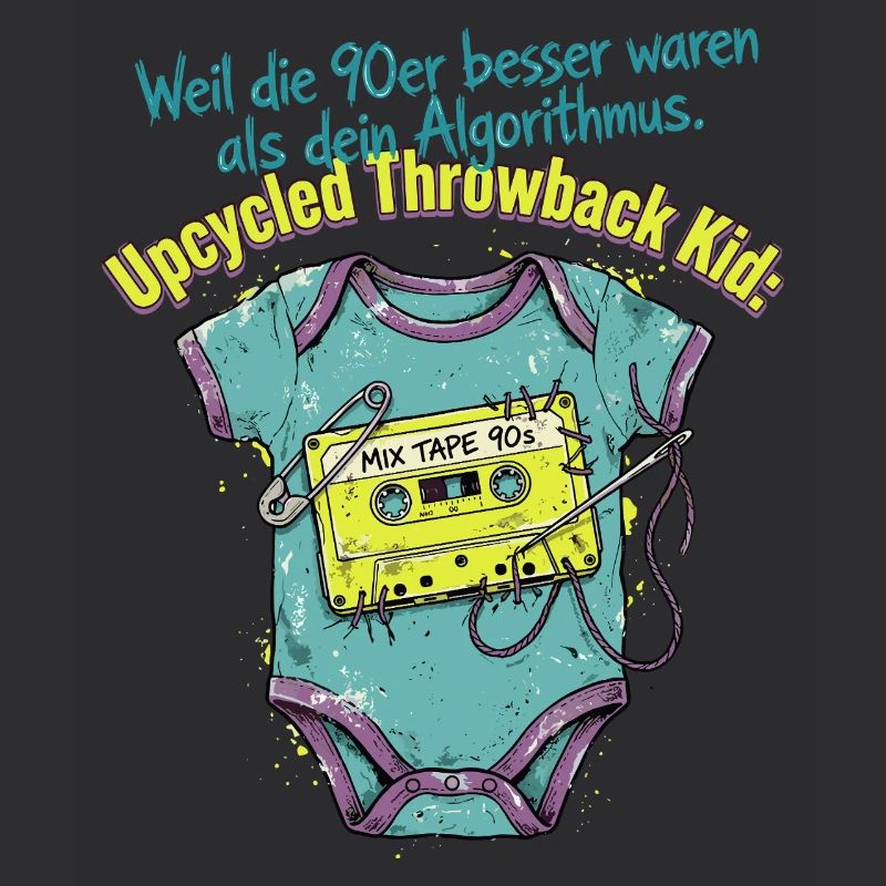 90er Upcycled Throwback Retro Kassette